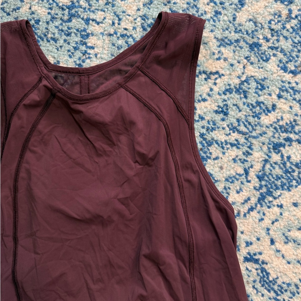 Sold garage sale - Maroon Sleeveless Workout Top